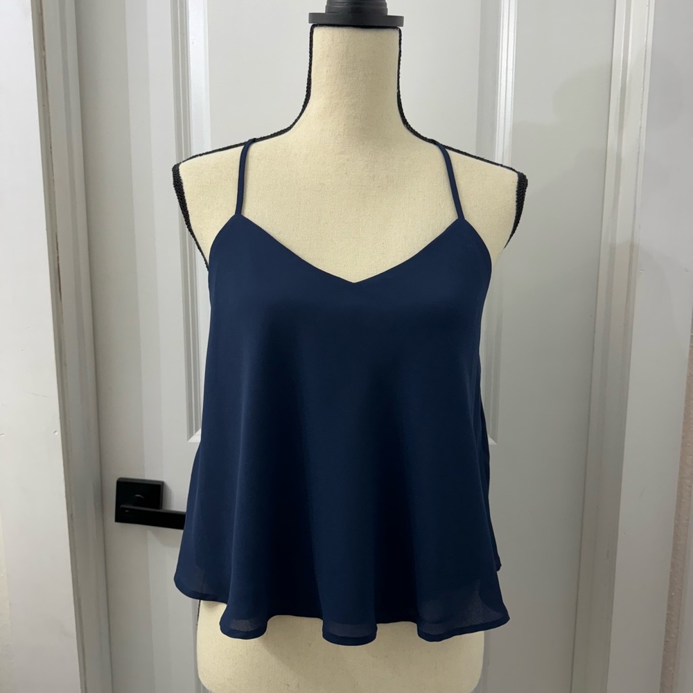 Woman top, size S, navy blue